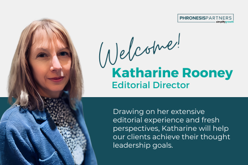 Phronesis Partners Welcomes Katharine Rooney as Editorial Director